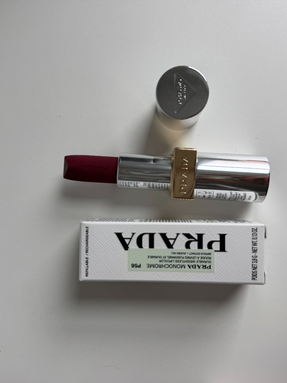 NWT Prada Monochrome Hyper Matte Lipstick P56 Notte